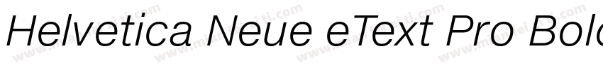 Helvetica Neue eText Pro Bold字体转换